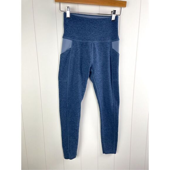 Beyond‎ Yoga Spacedye In The Mix High Waisted 7/8 Yoga Leggings Blue Size S - Picture 1 of 16